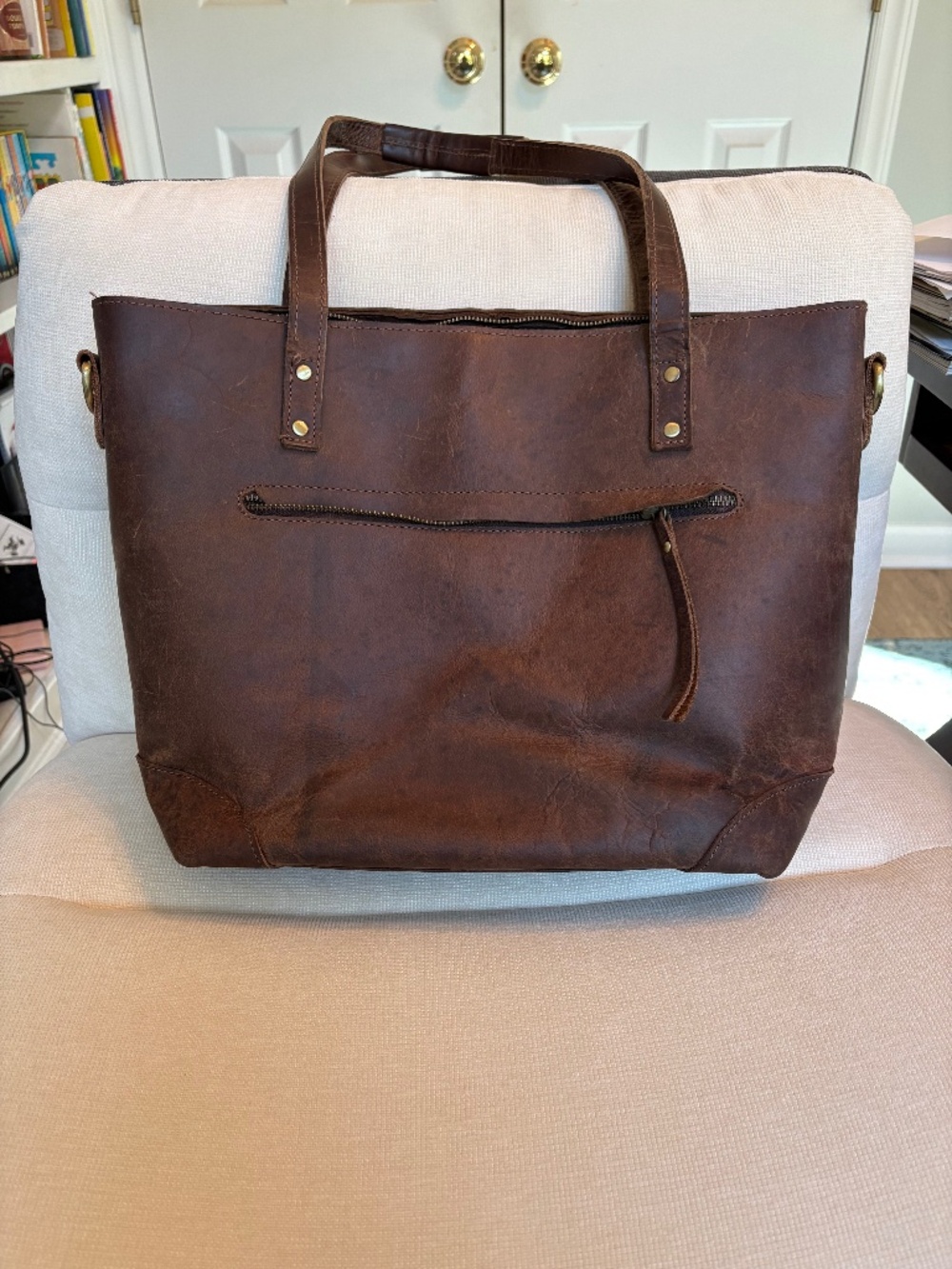 Portland Leather Laptop Tote